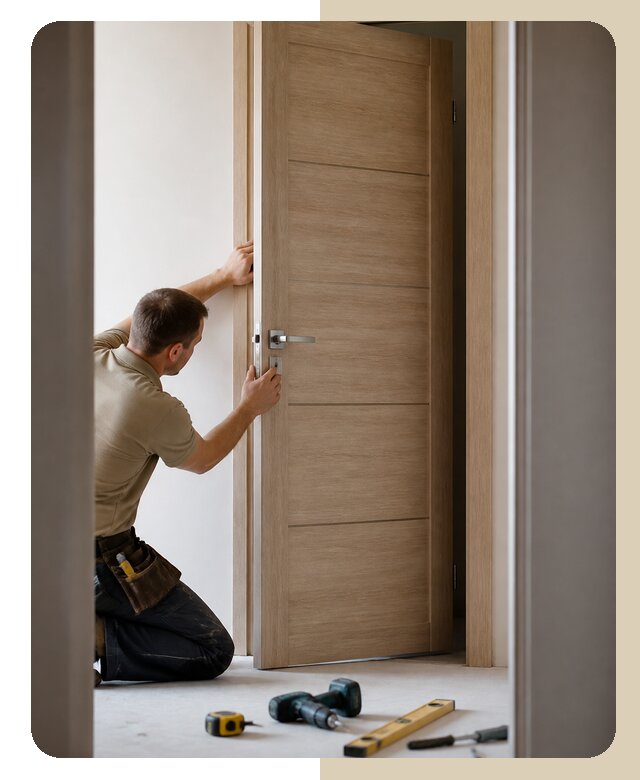 Установка дверного полотна в Волхове от 3140 р. | ДвериЛегко-Влх